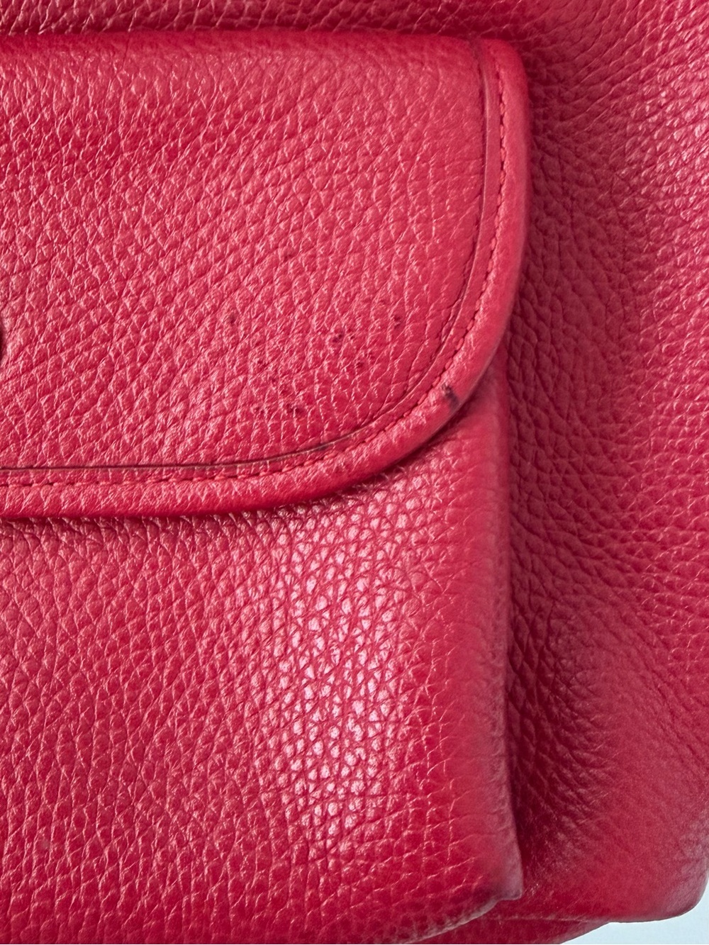 Coach Red Mini Turnlock Rucksack Backpack - Picture 8 of 11